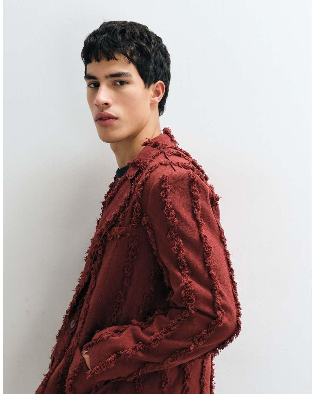 Reclaimed Vintage Red Limited Edition Oversized Suit Jacket Co-ord for men