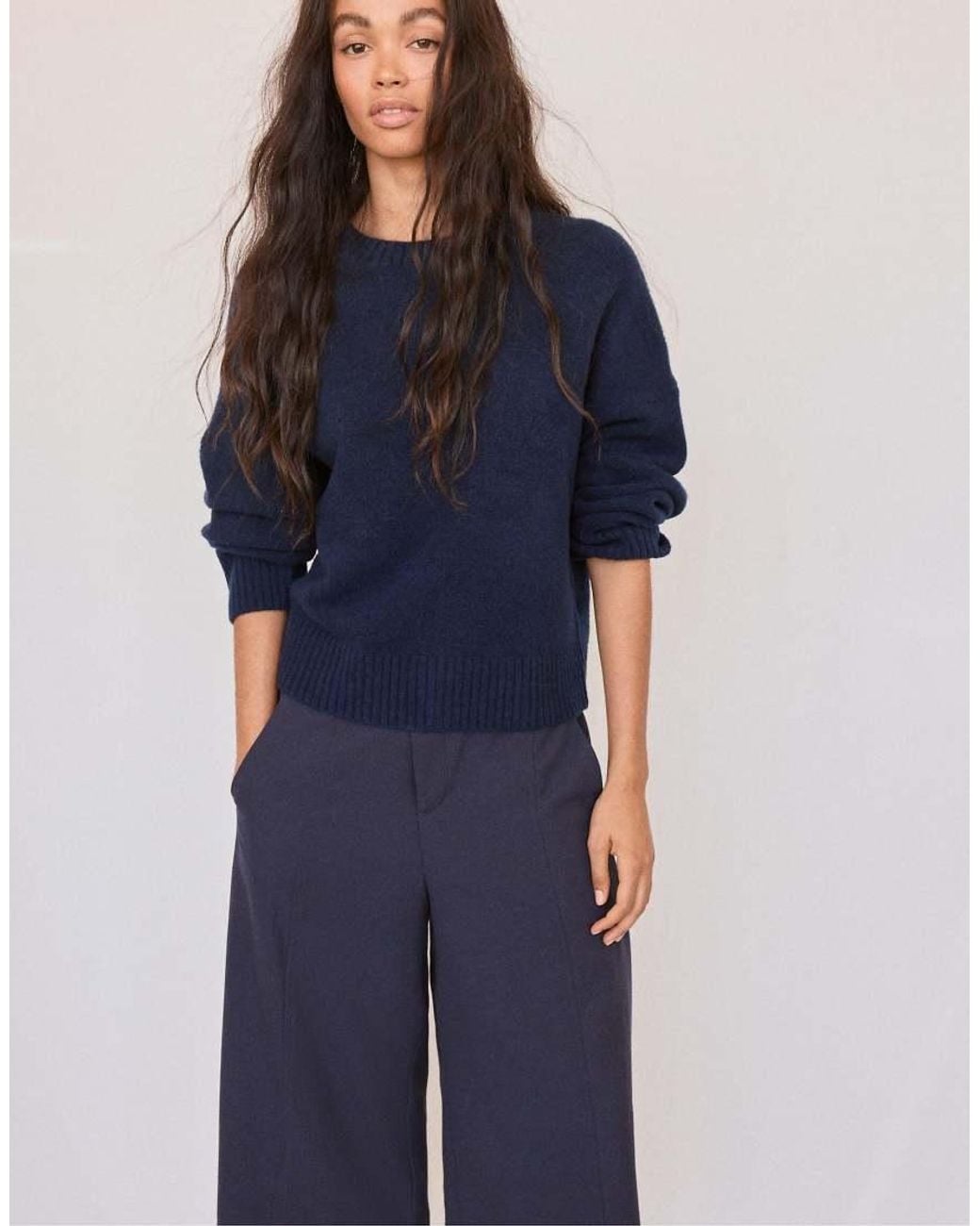Stradivarius Blue Soft-Touch Basic Knit Jumper