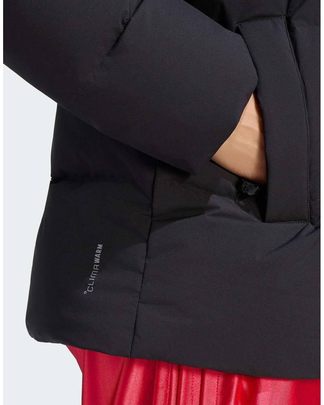 Adidas Originals Gray Helionic Down Puffer Hooded Jacket