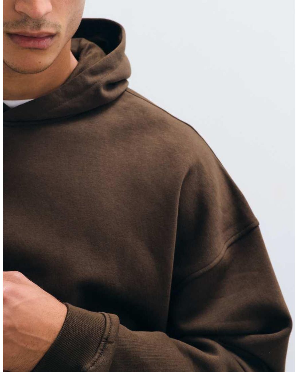 ASOS Brown Essentials Extreme Oversized Hoodie for men