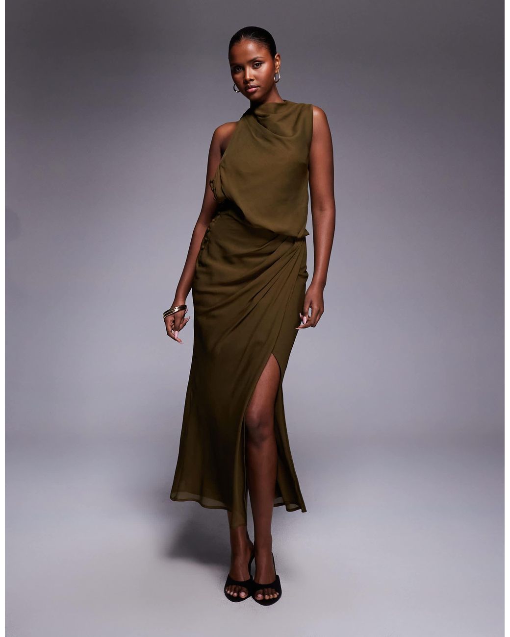 gold metallic dress maxi Long Sexy Semi Formal Metallic Dress