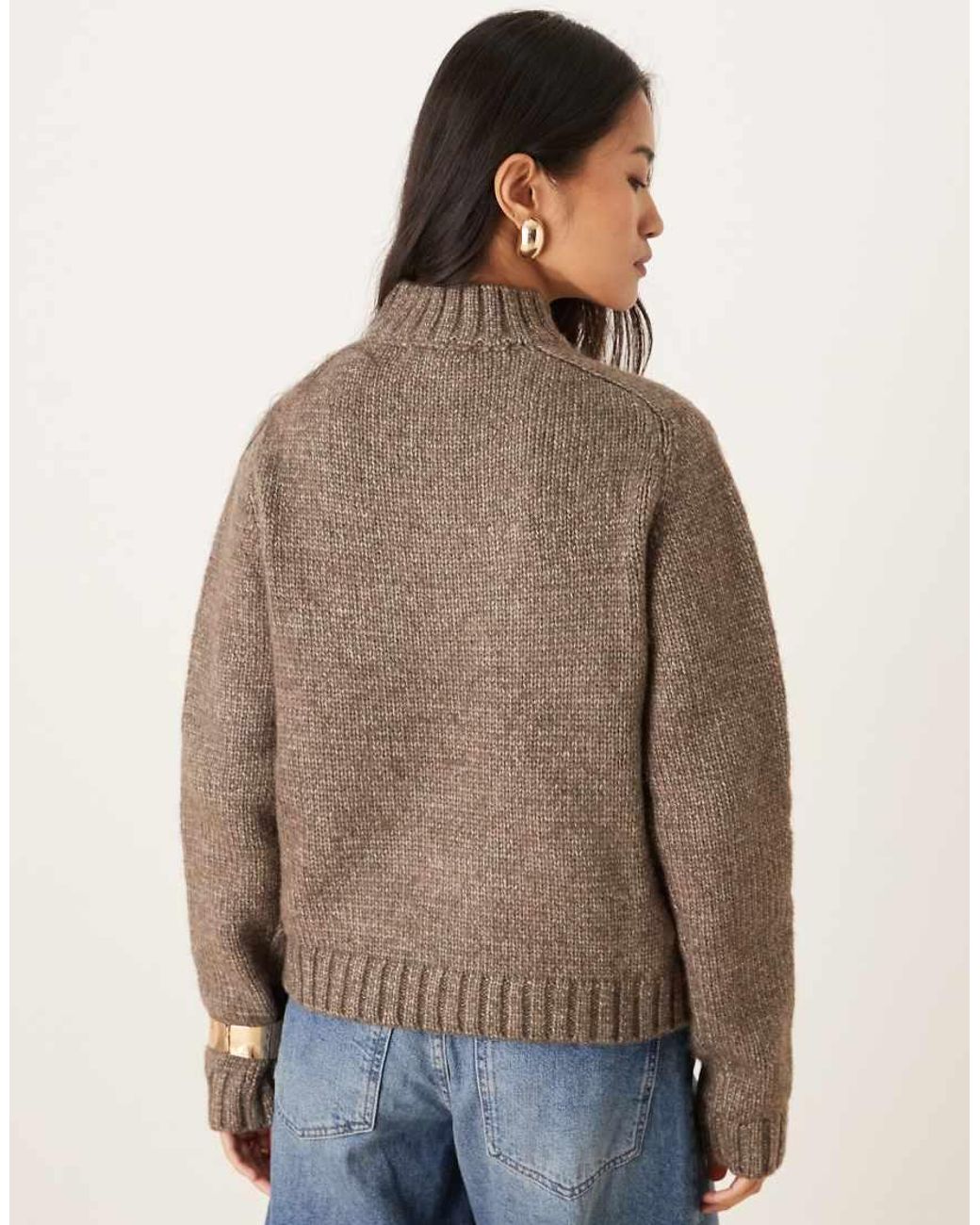 Motel Blue Lamara Quarter Zip Jumper