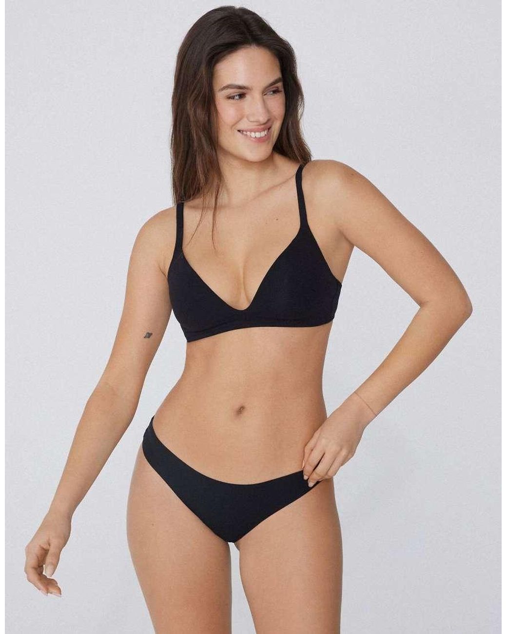 Tezenis Black London Lightly Padded Triangle Bra