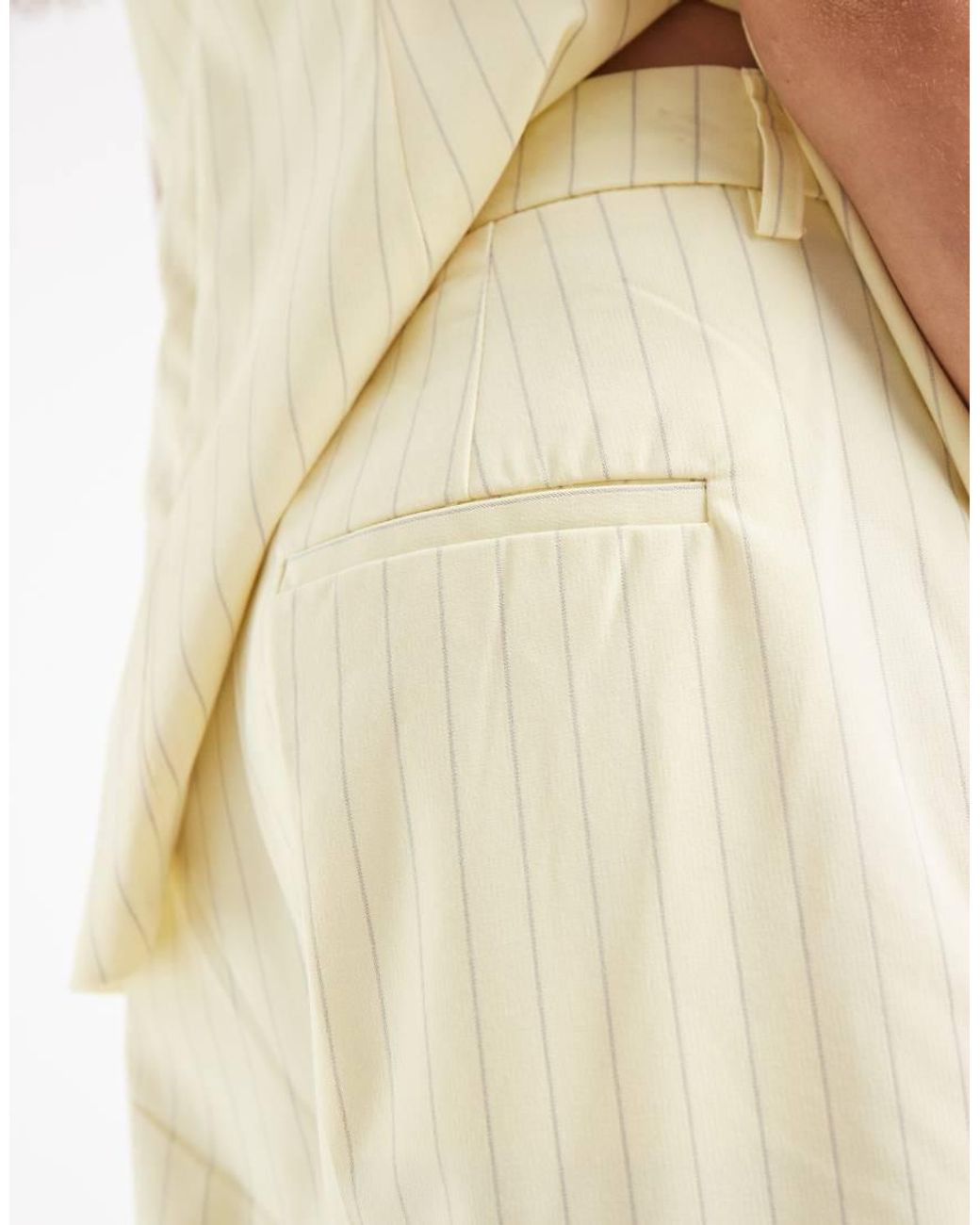 Object White Wide Leg Pleat Front Trouser Co-ord