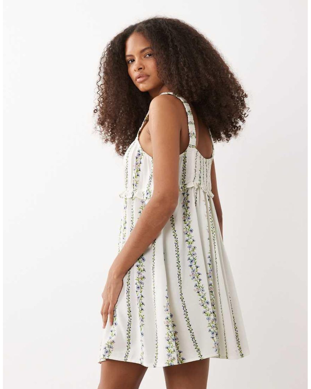 Wednesday's Girl White Wednesdays Girl Floral Mini Dress
