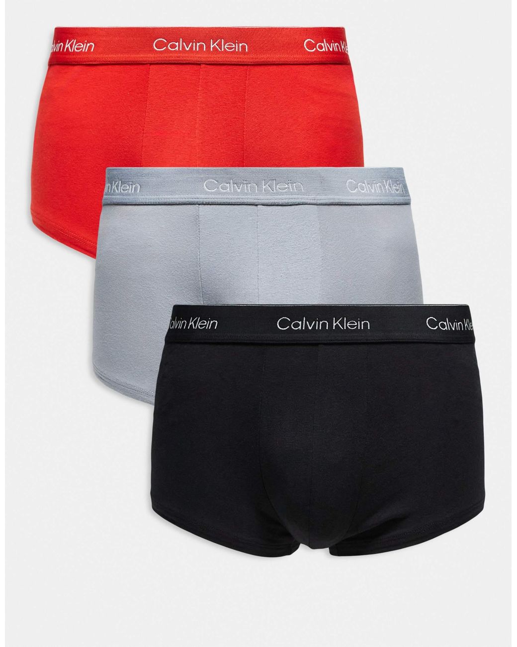 Calvin Klein Icon Cotton Stretch 3 Pack Of Low Rise Trunks for Men | Lyst