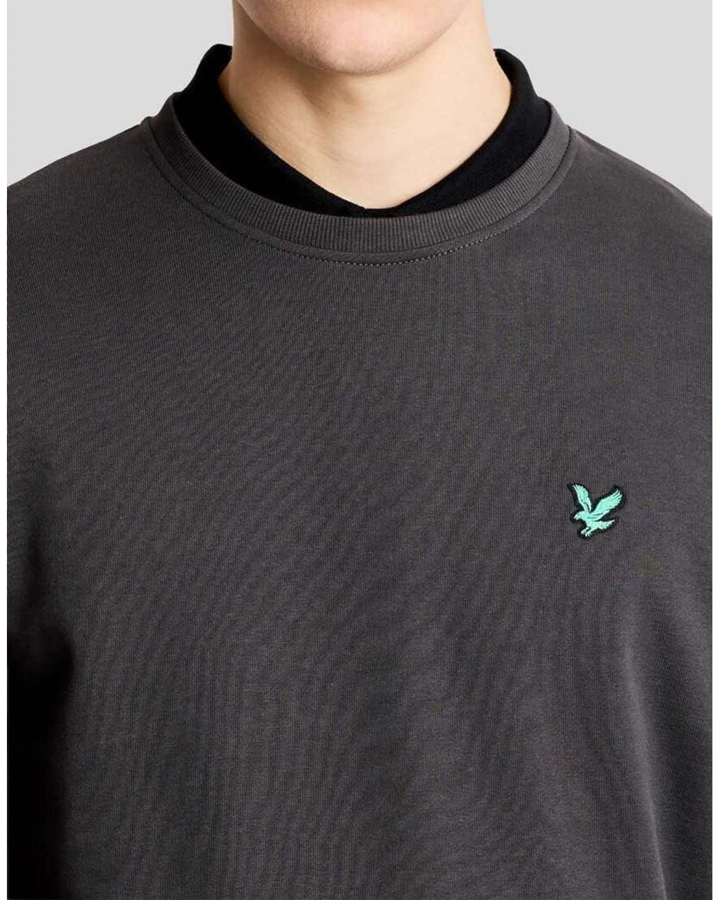 Lyle & Scott Gray Mid Layers Golf Crewneck Sweatshirt for men