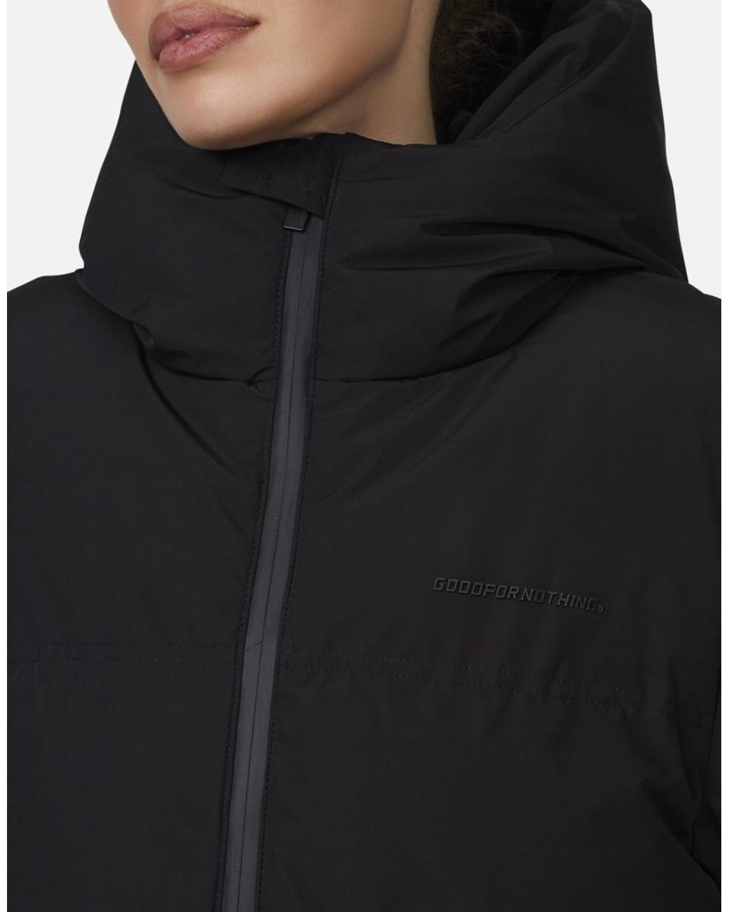 Good For Nothing Black Maxi Puffer Jacket