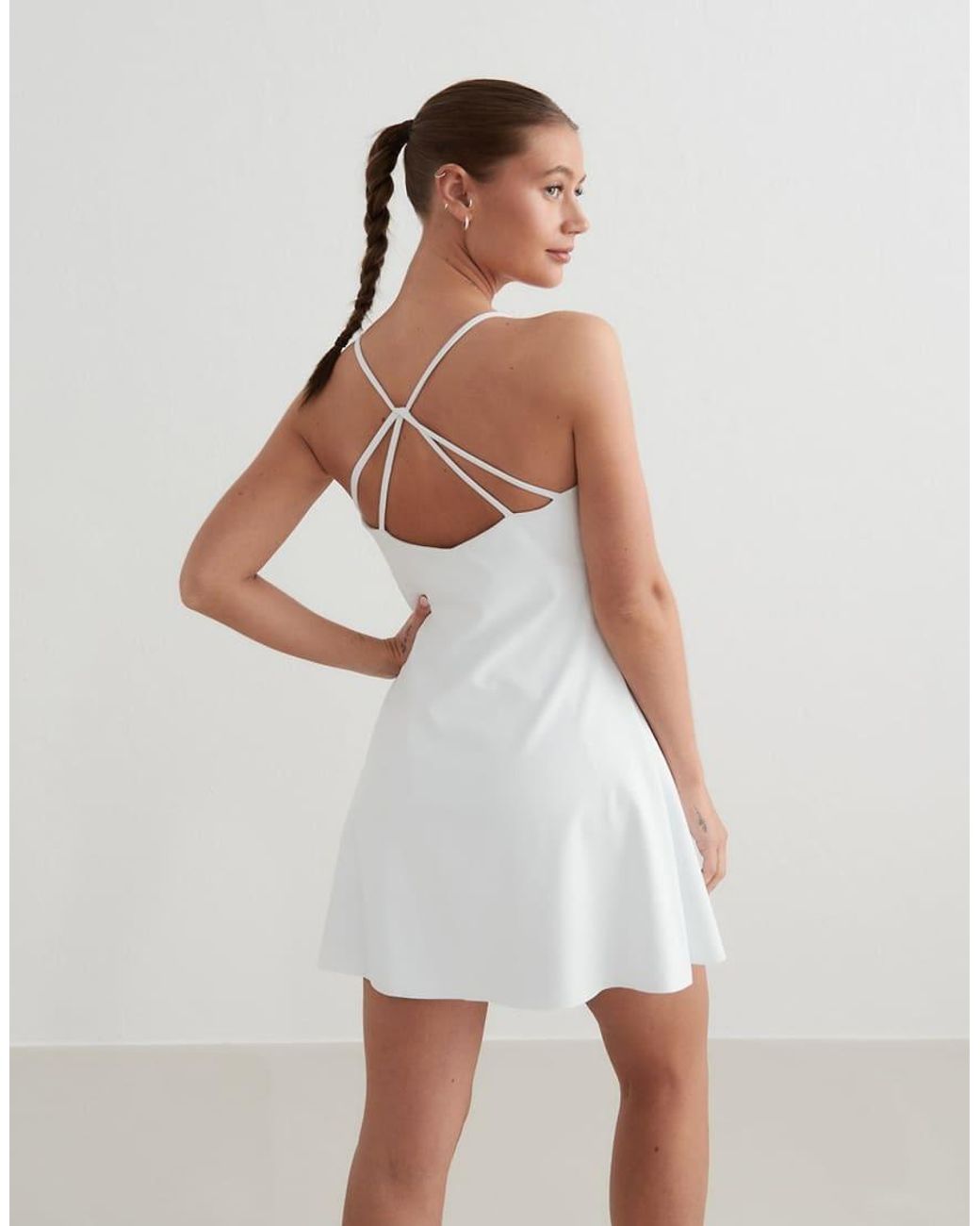 Aim'n White Sense Strap Dress