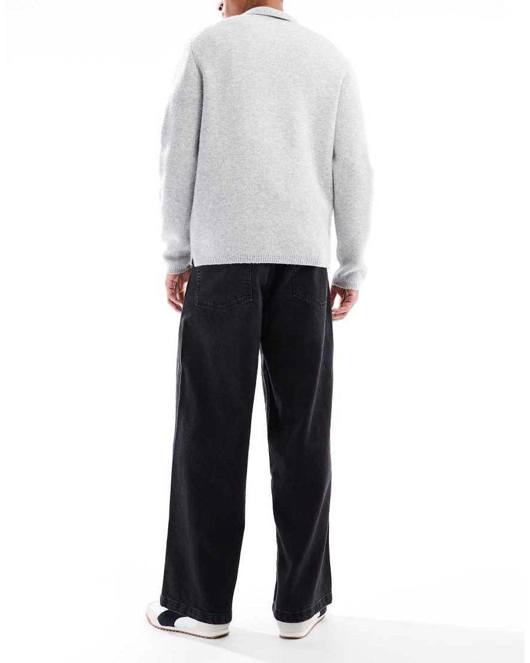 ASOS White Extreme Baggy Jeans for men