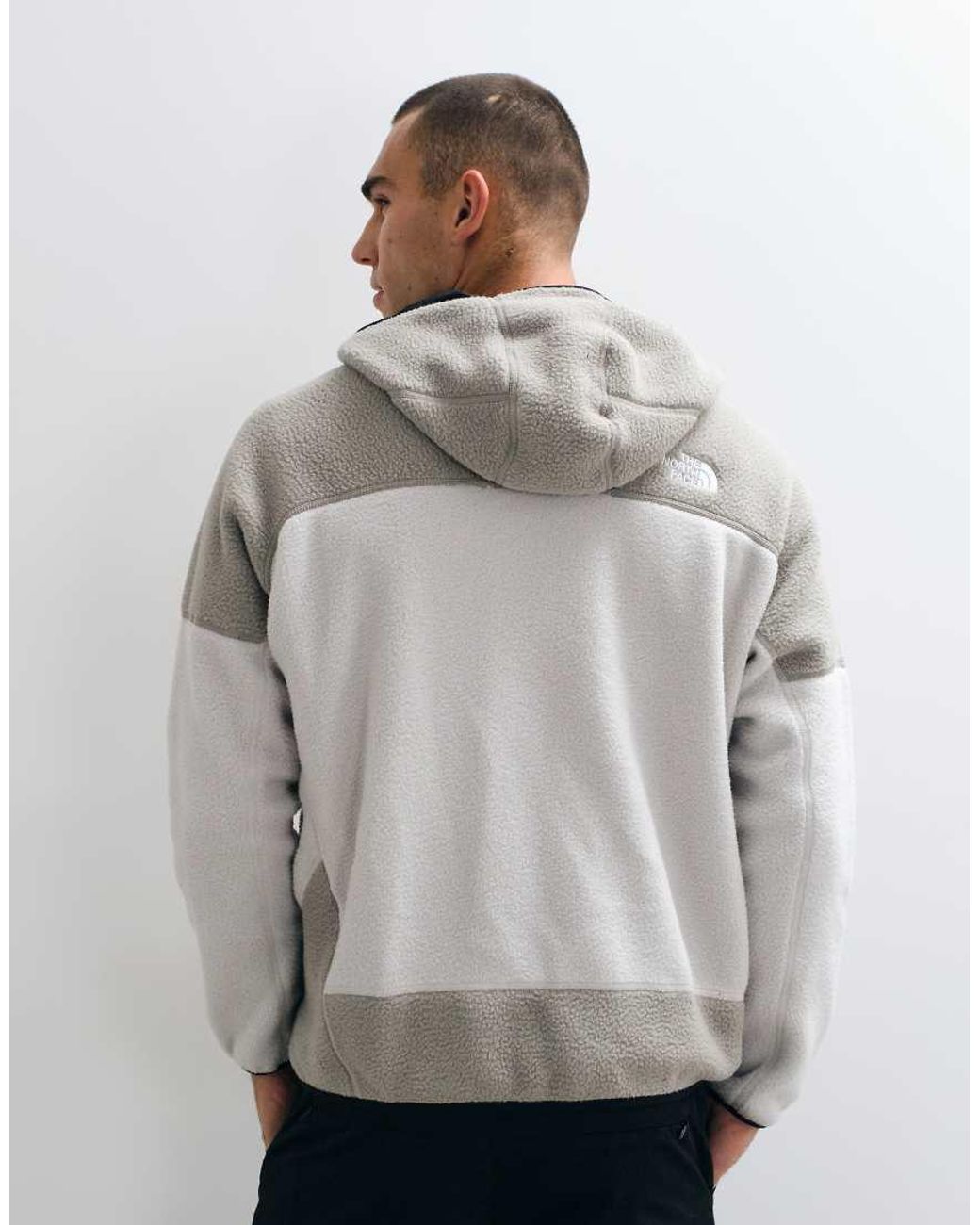 The North Face Gray Nse Full Zip Fleece With Mask for men