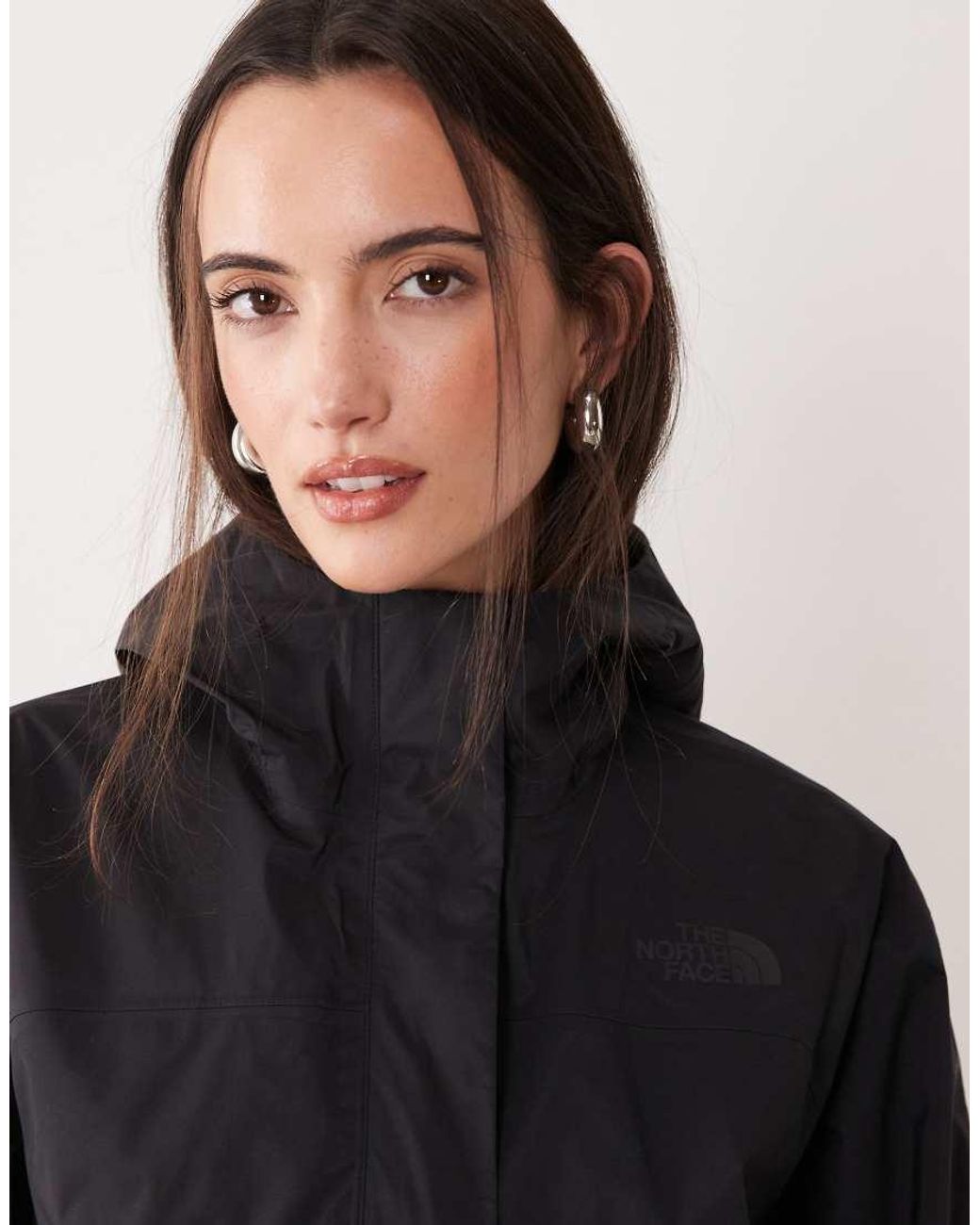The North Face Black Voyage Rain 3l Hooded Jacket