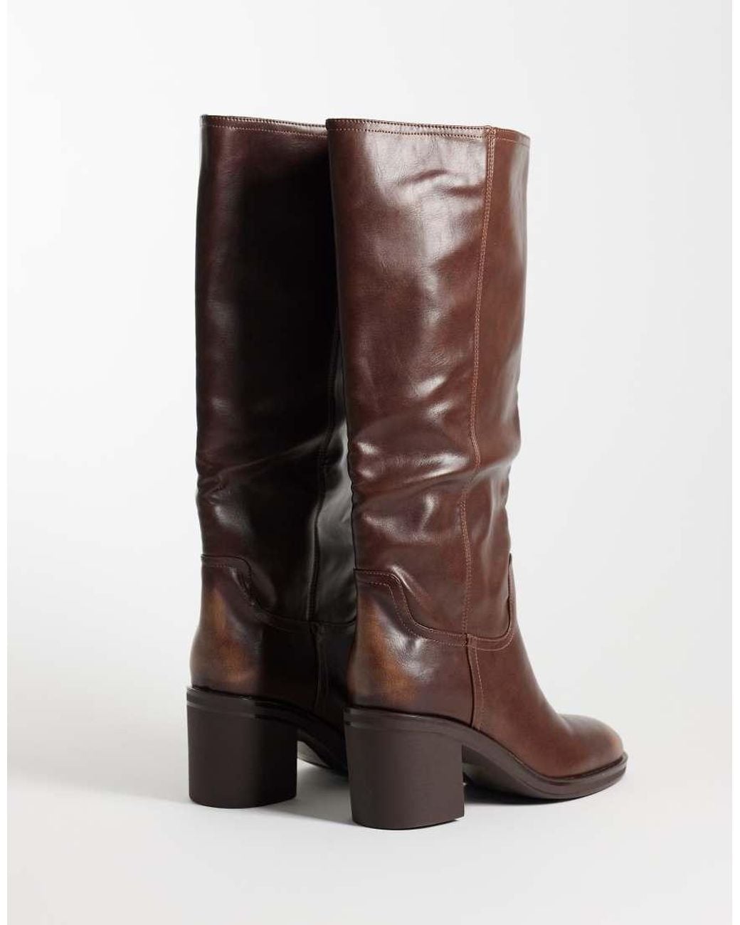 SIMMI Brown Simmi London Bryce Heeled Knee Boots
