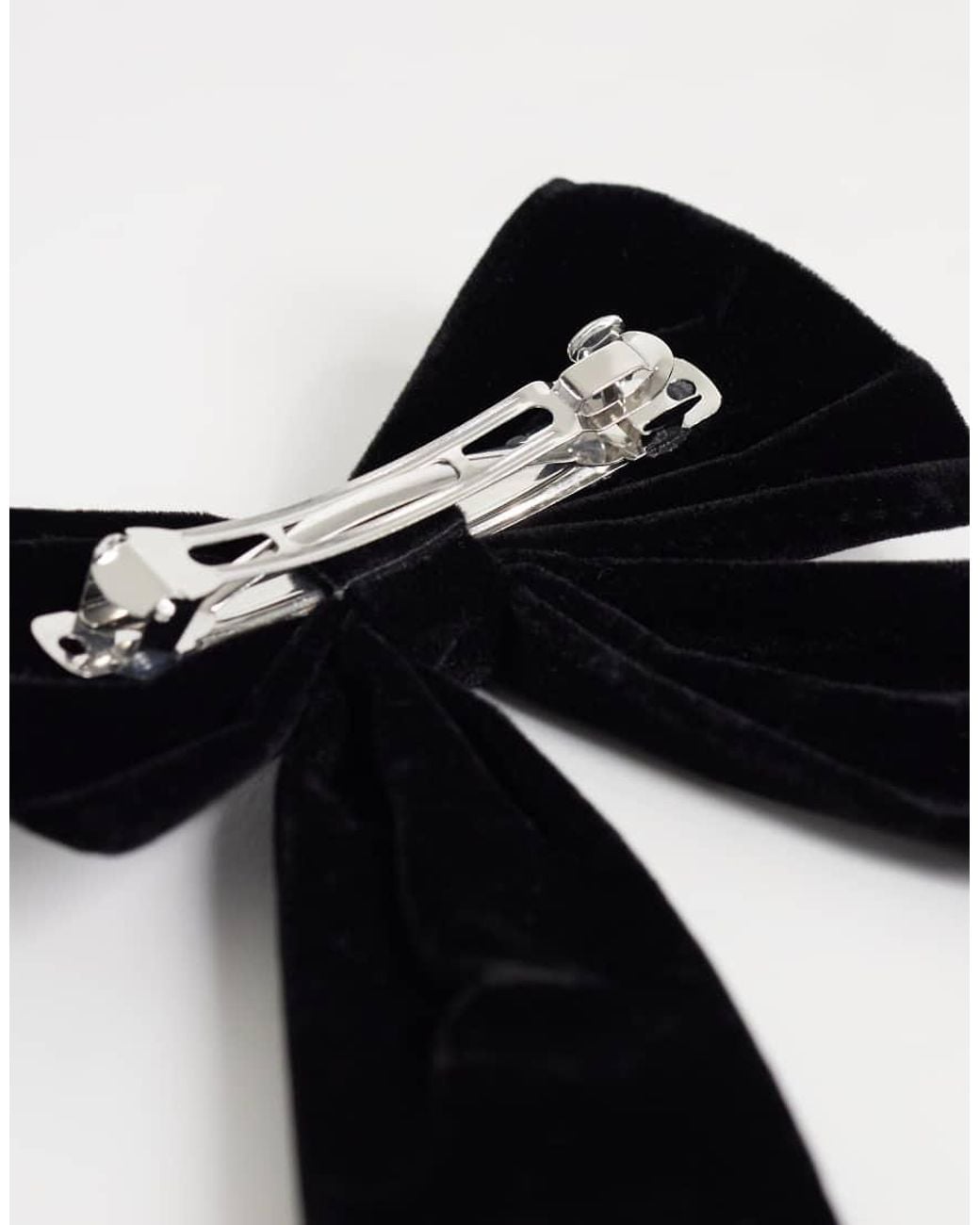 Accessorize Black Velvet Hair Bow