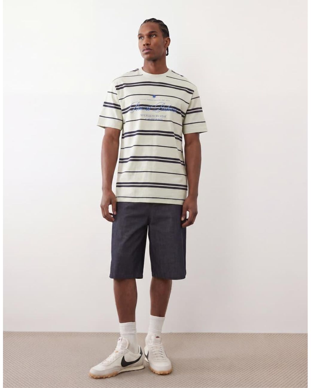 Only & Sons Natural Relaxed Fit T-shirt for men