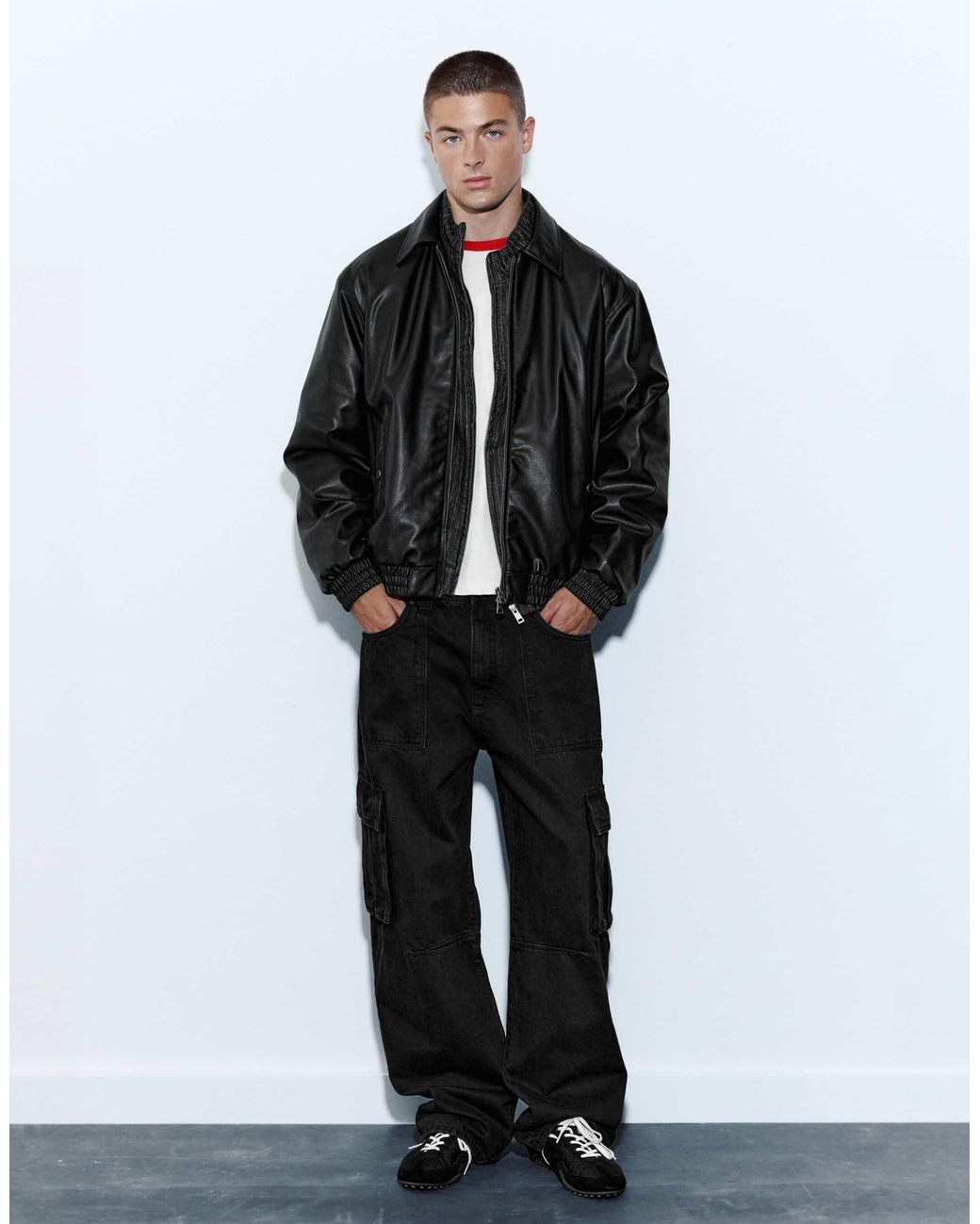 Pull&Bear Jacke in Black für Herren