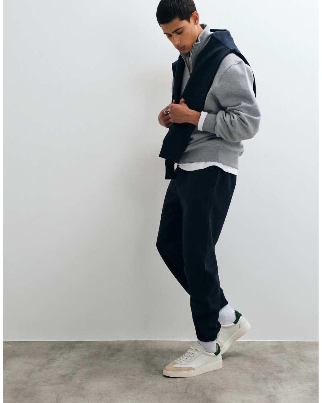ASOS Blue Essentials Tapered jogger for men