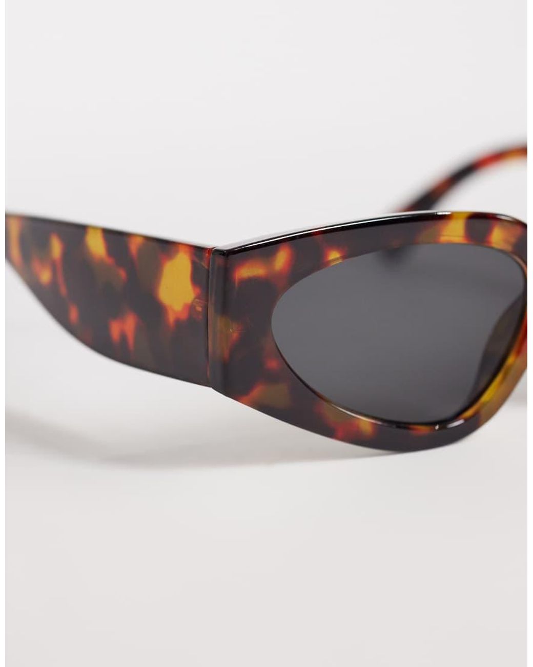 Kaiia Brown Exclusive Angular Sunglasses