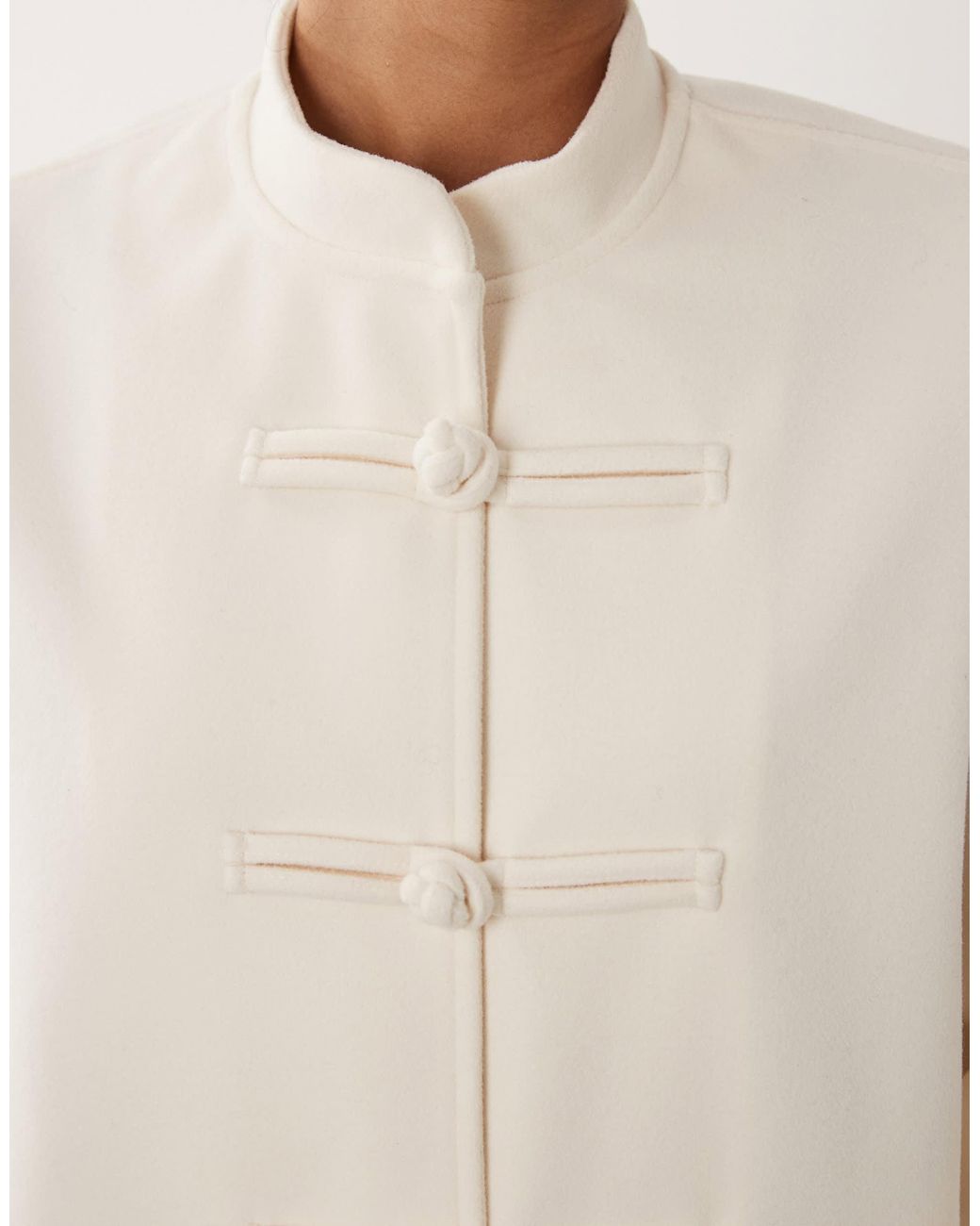 Gina Tricot Natural Button Through Jacket