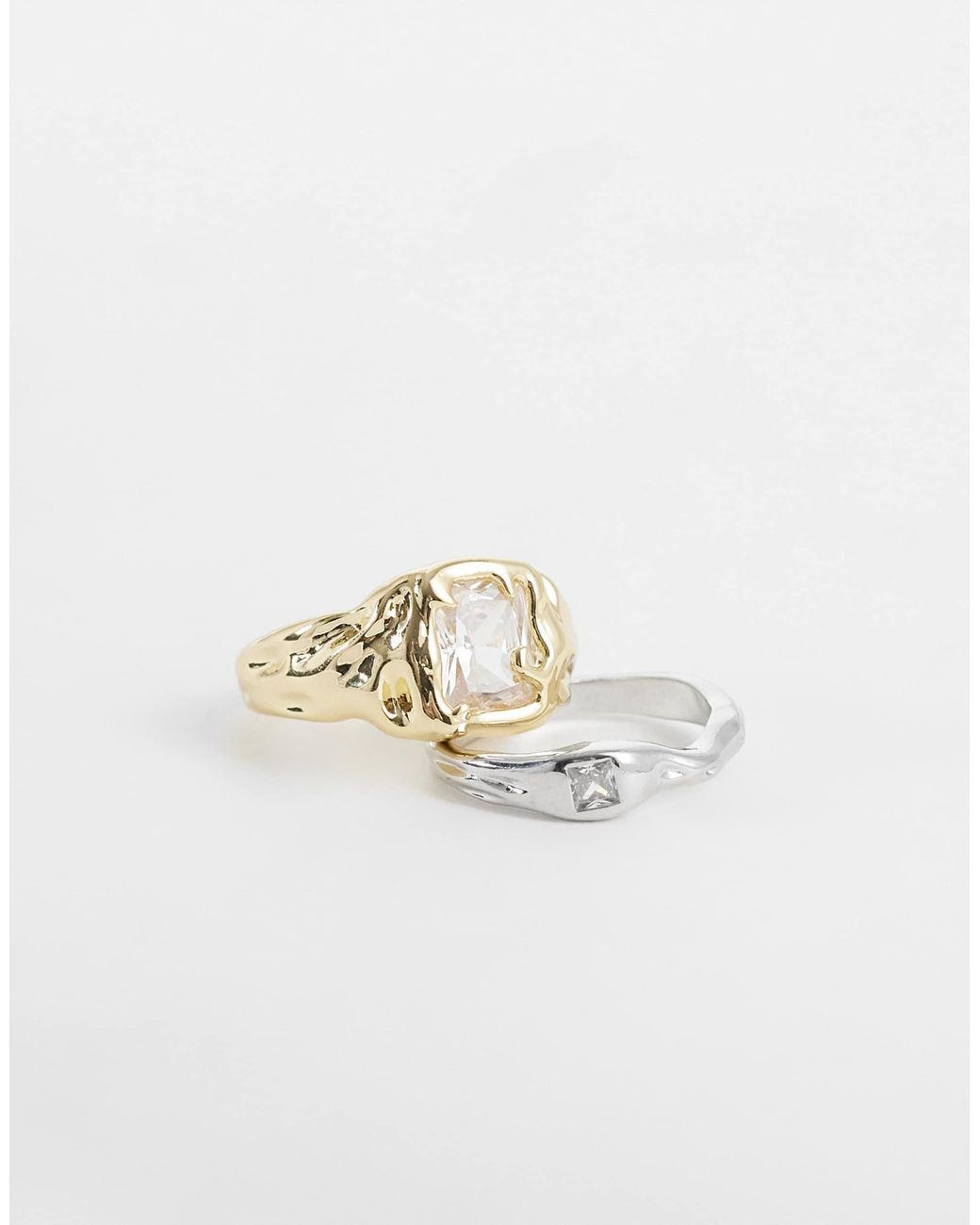 Kaiia White – exclusive – 2er-pack ringe