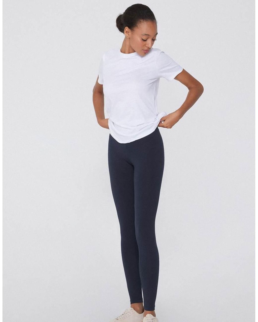Tezenis Blue Basic Cotton Leggings
