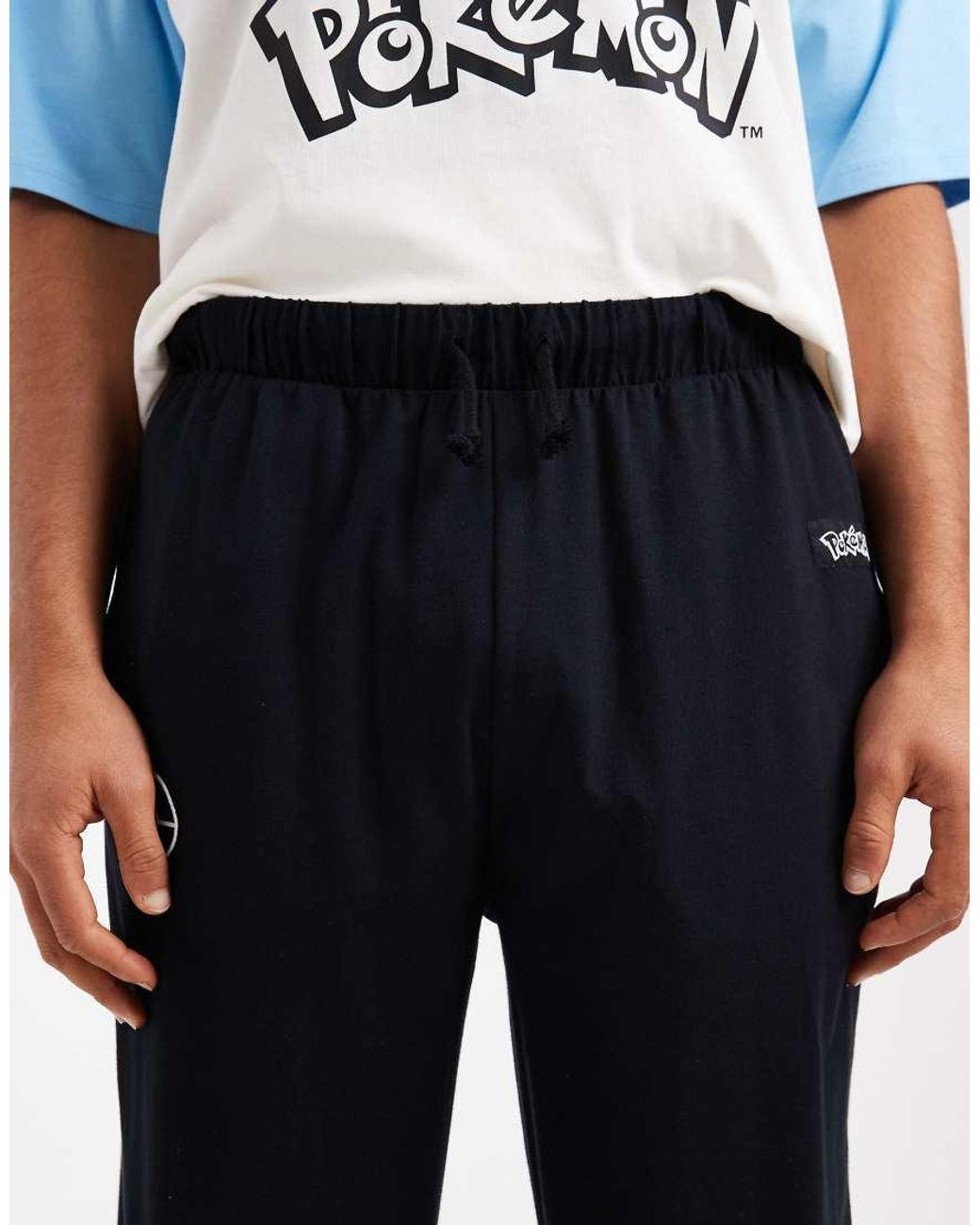 ASOS White Pyjama Set With Pokémon Squirtle Graphic for men