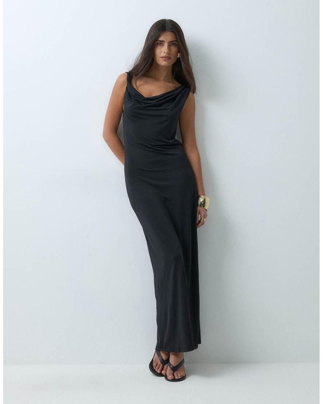 Vero Moda Blue Sleeveless Twist Detail Maxi Dress