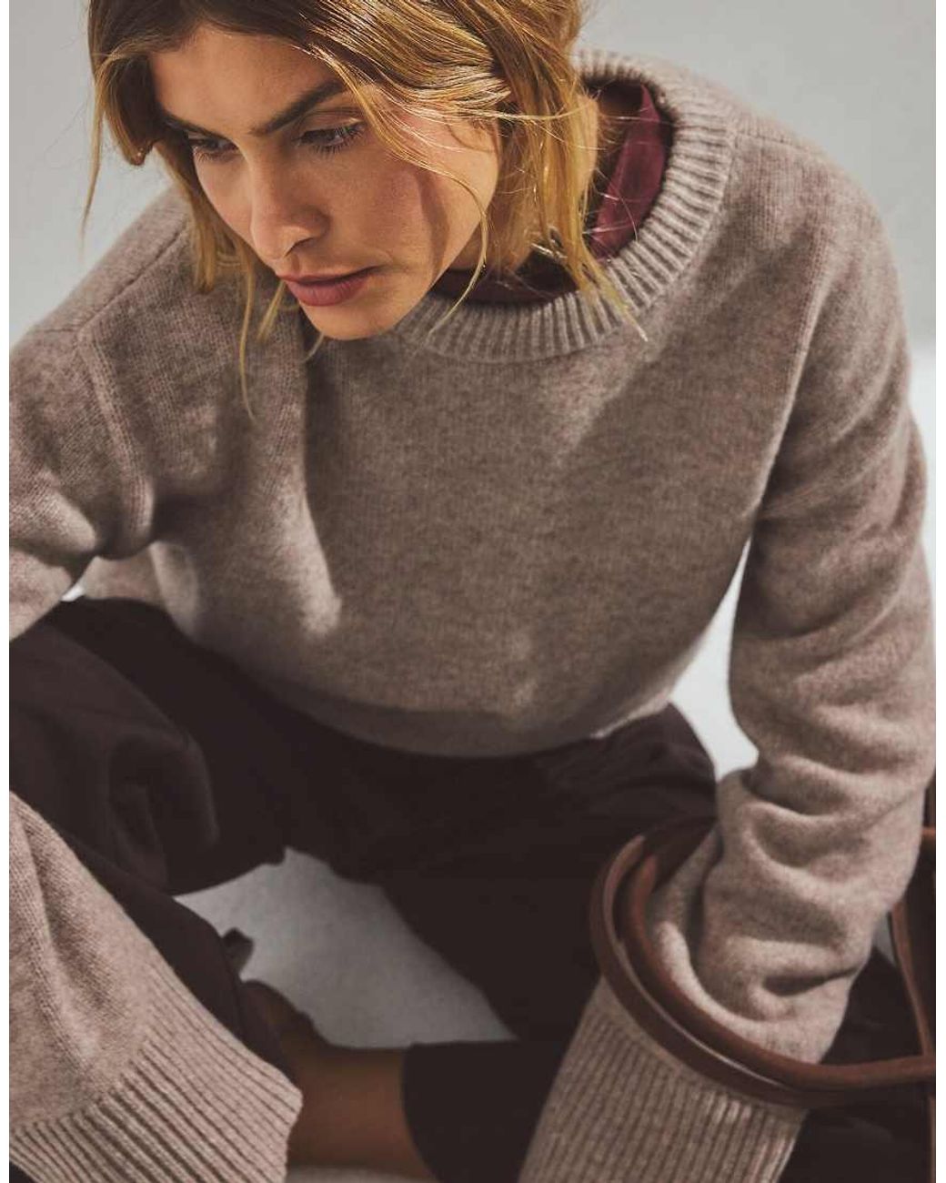 NA-KD Brown Knitted Wool Sweater