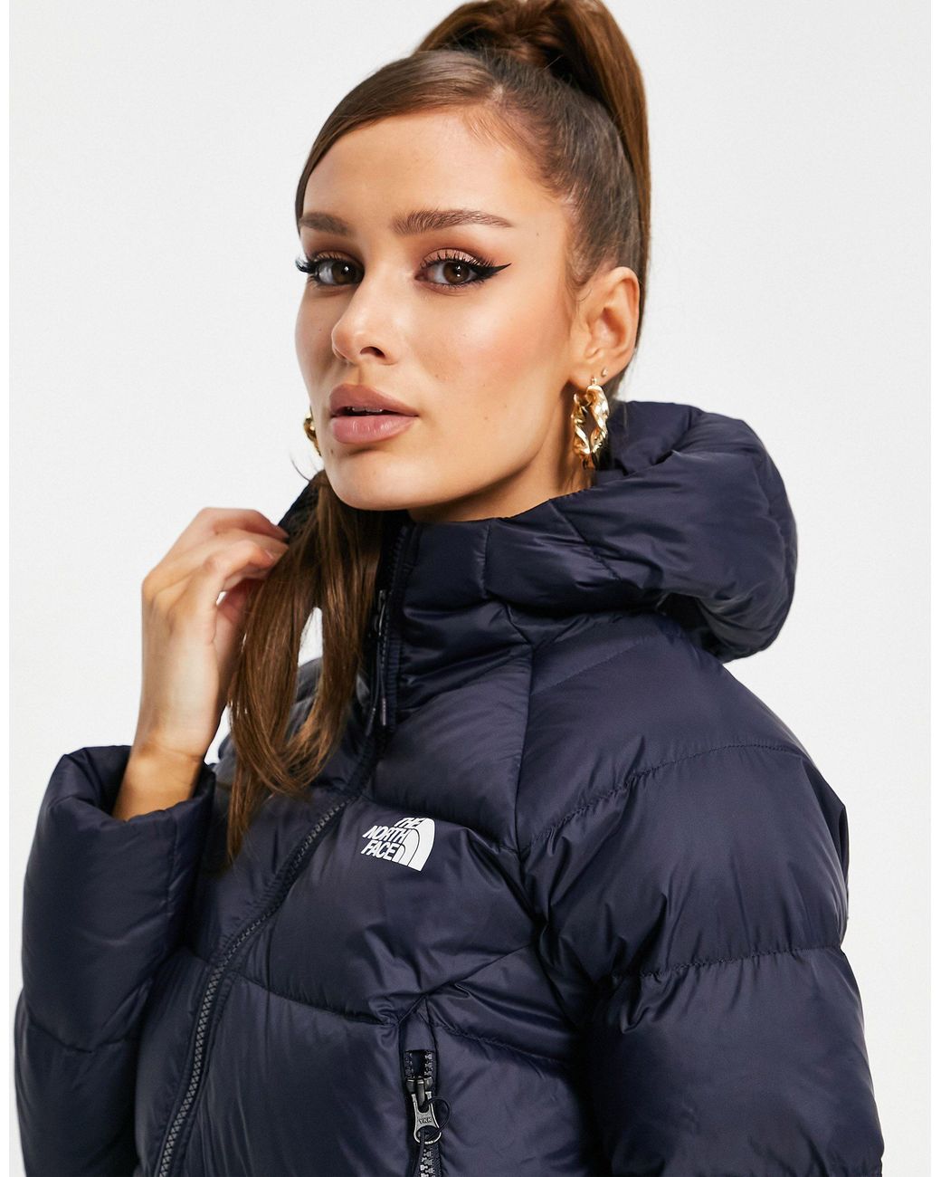 The North Face Hyalite Down Hooded Jacket in Black | Lyst Australia