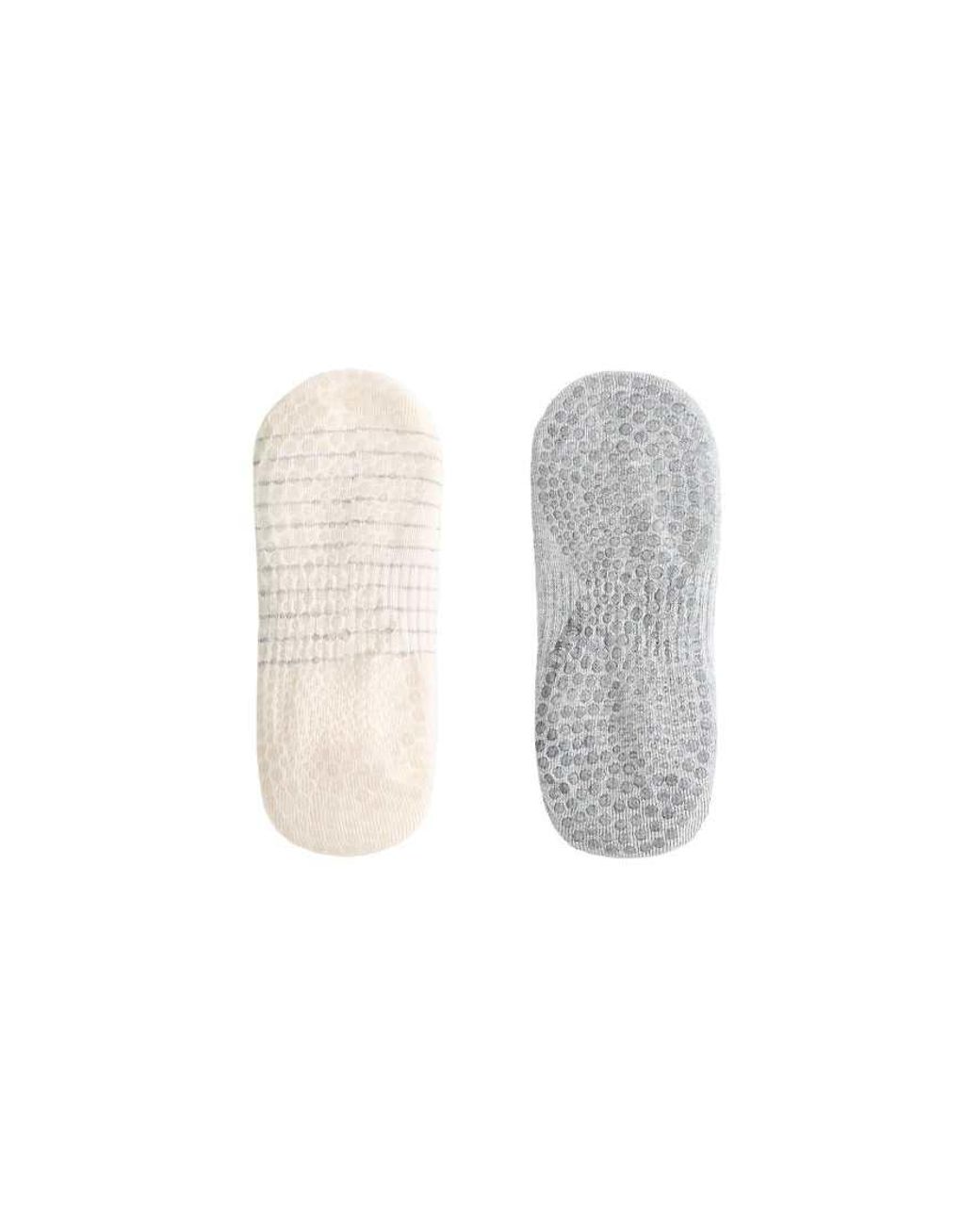 Oysho White 2 Pairs Of Cotton Blend Yoga And Pilates Socks