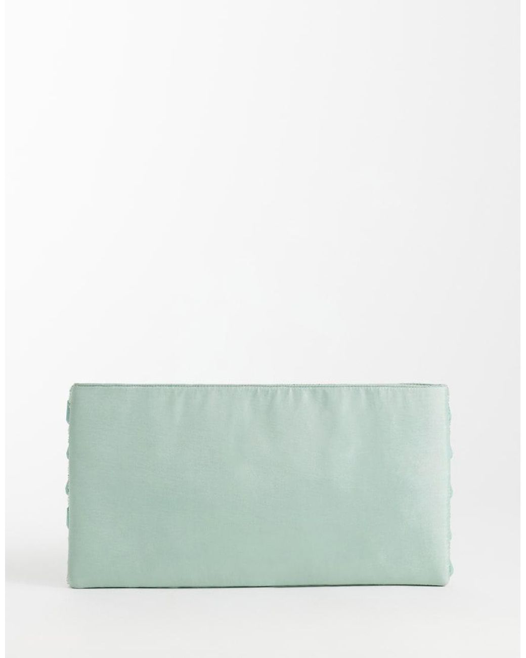 ASOS Green Embellished Droplet Zip Top Clutch Bag