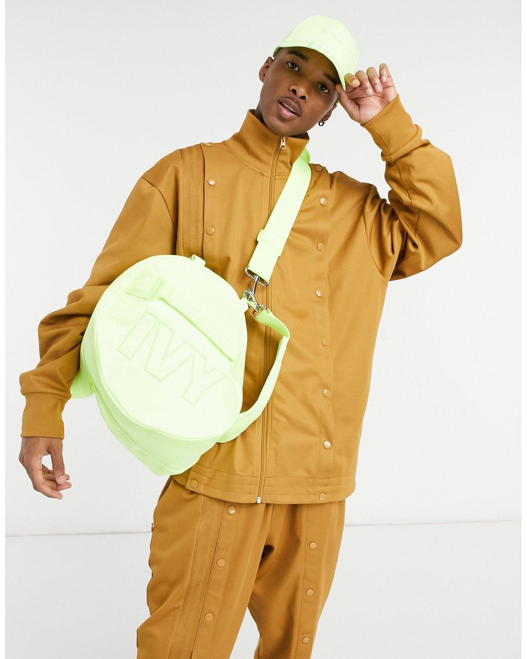 Ivy Park Adidas X Duffel Bag in Yellow Lyst