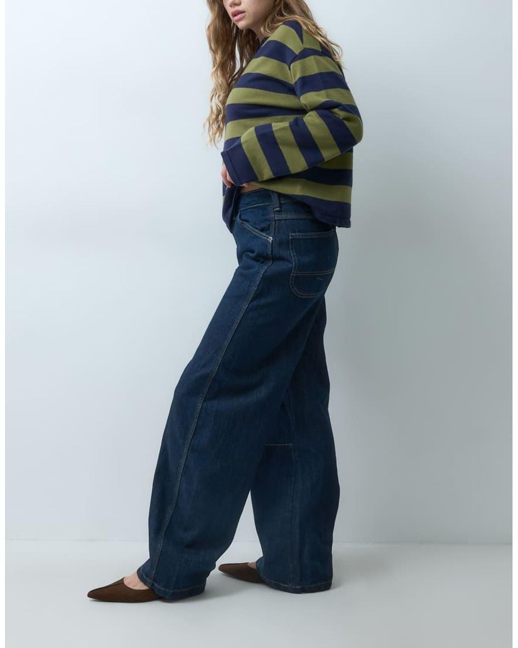 Dickies Blue Maricopa Low Waist Barrel Jeans