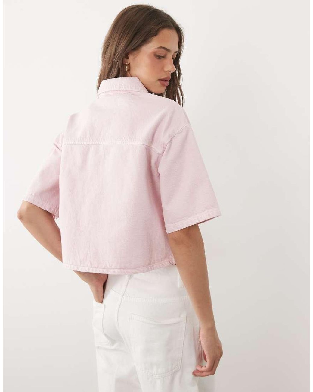 ASOS Pink Boxy Shirt
