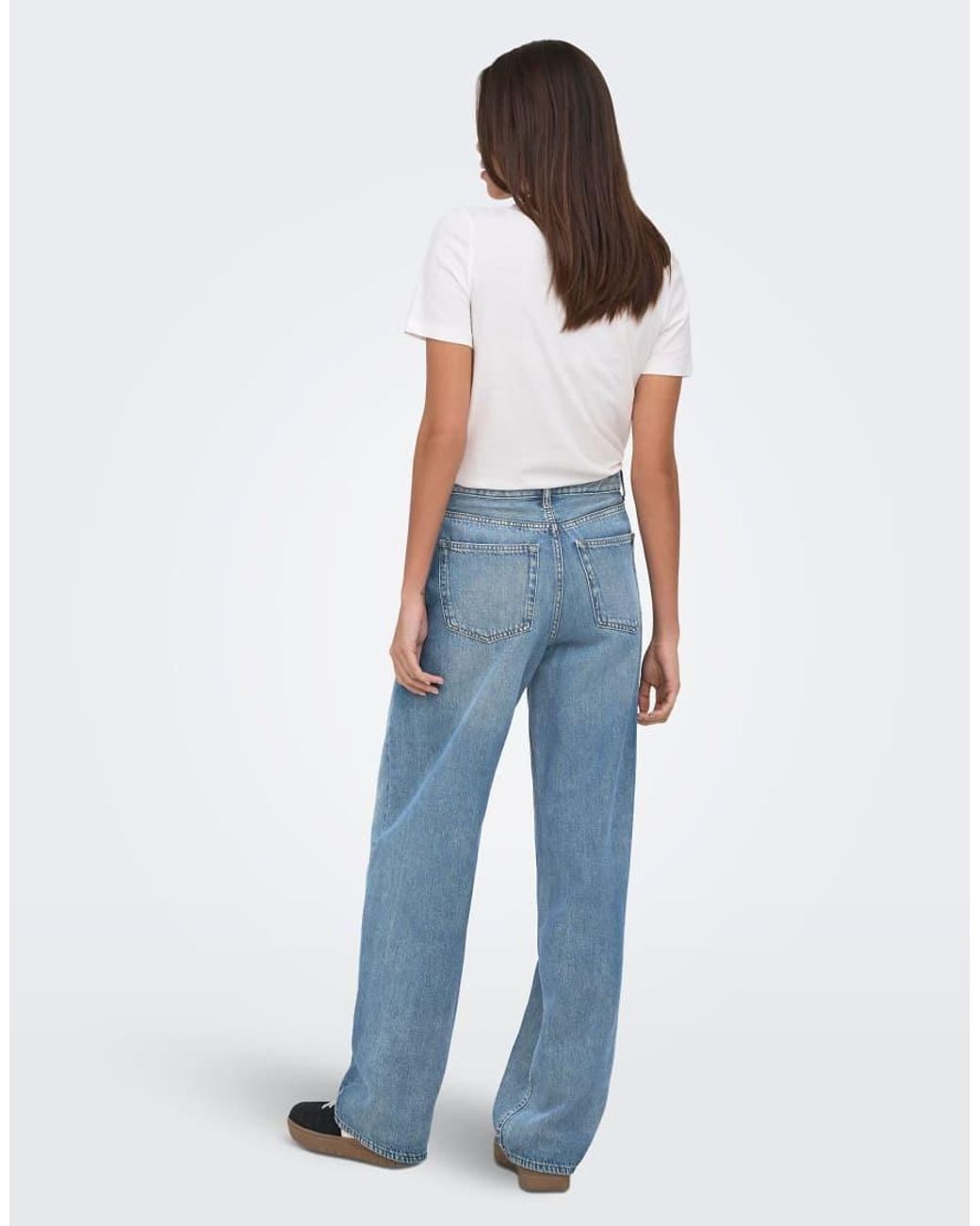 ONLY Blue Straight Fit Jeans