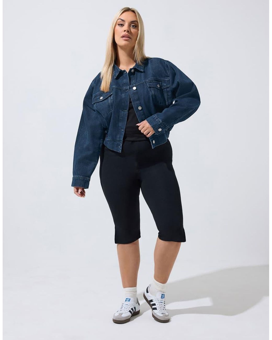 Yours Clothing Blue Denim Jacket