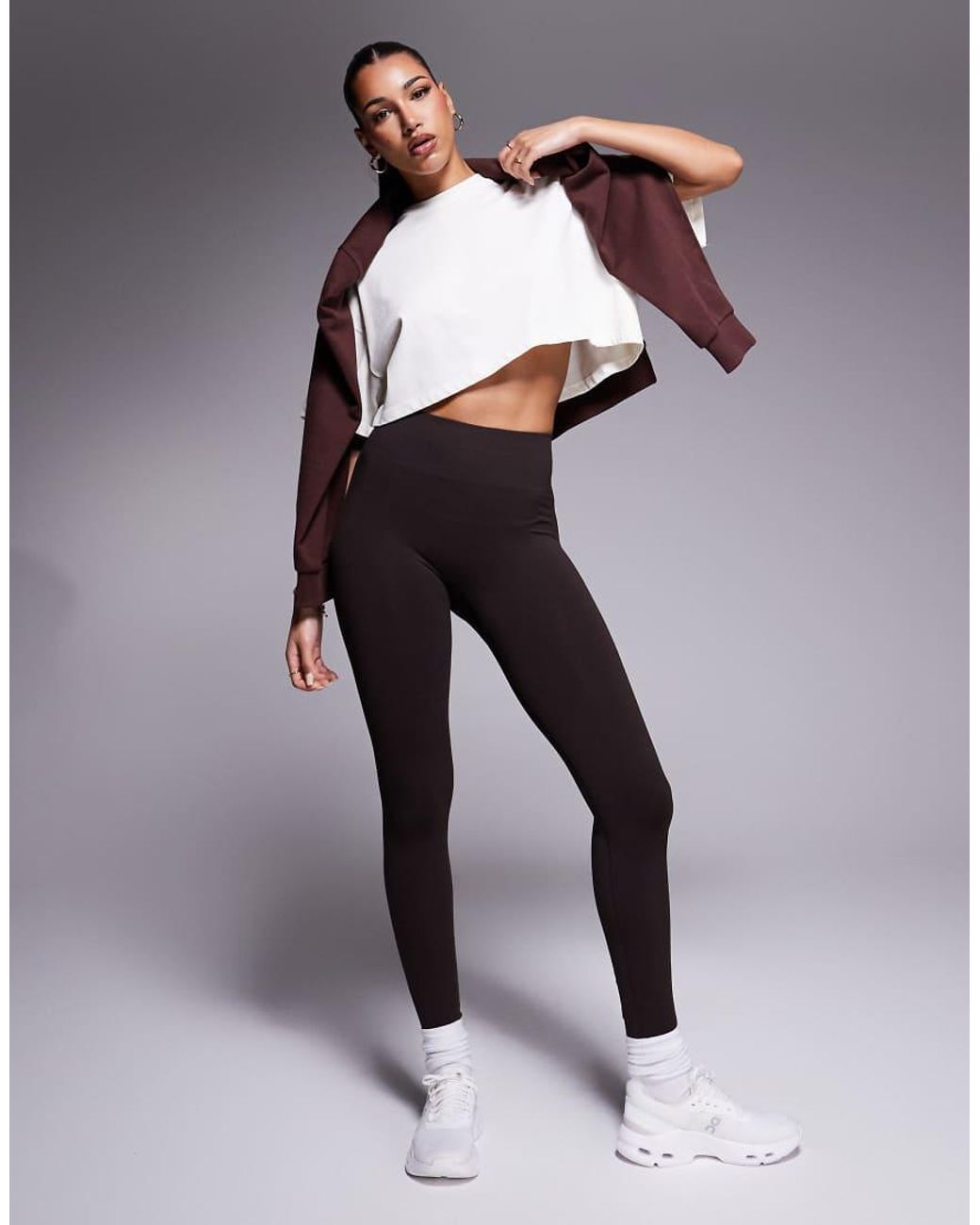 4505 White Icon Heavyweight Cotton Cropped T-shirt With Quick Dry Finish