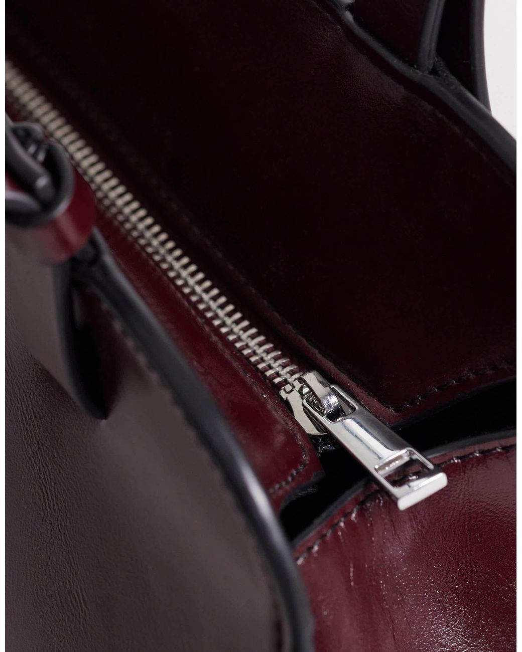 ASOS Purple – eckige bowling-tasche