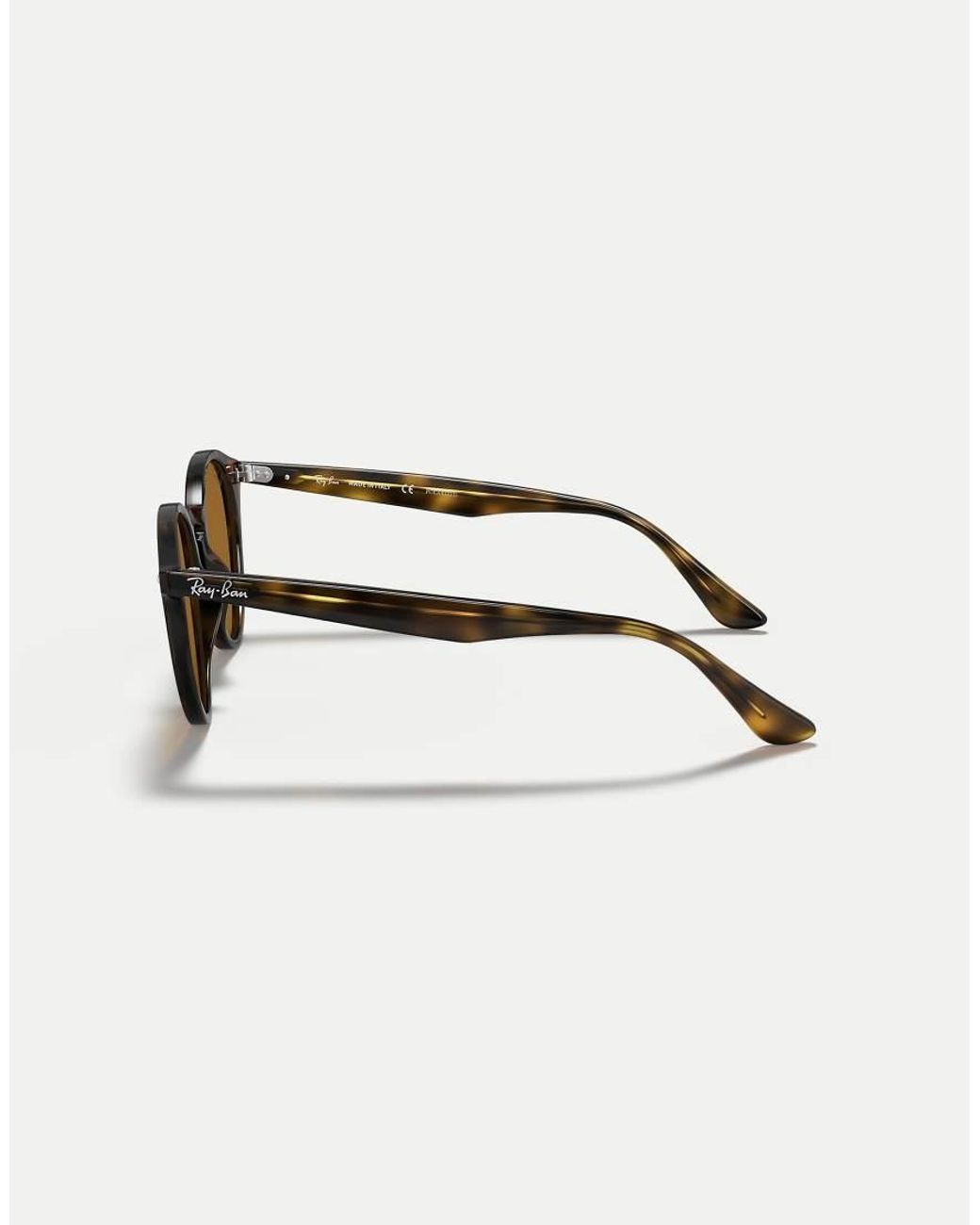 Ray-Ban Natural Rb2180 Round Polarised Sunglasses