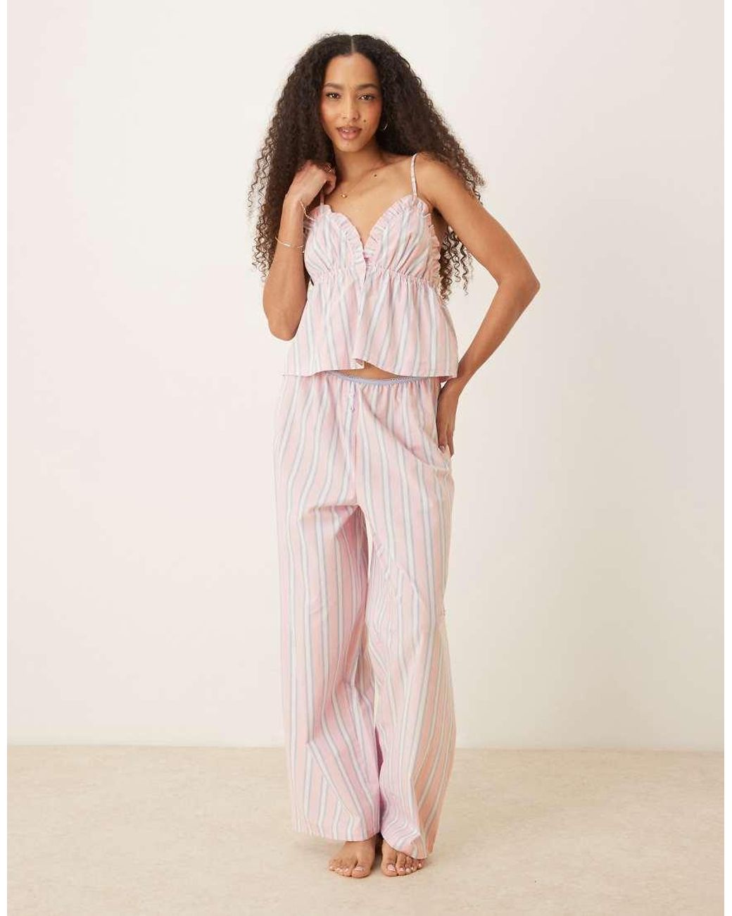 ASOS Pink Mix & Match Woven Pajama Cami Top