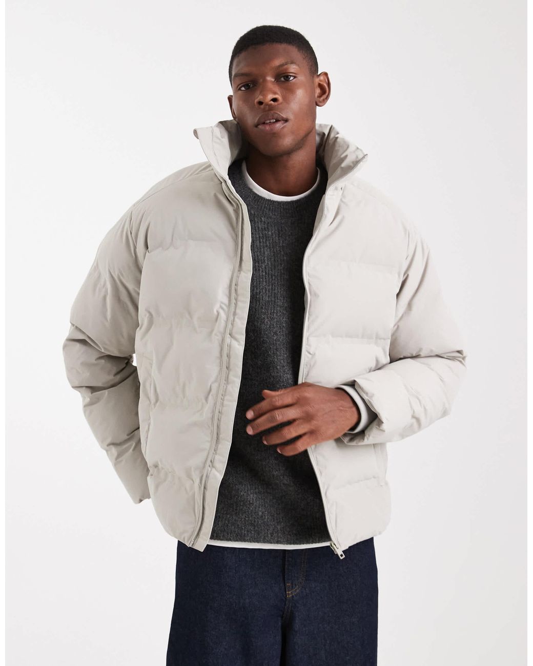 Jack & Jones Natural Thick Puffer Jacket for men