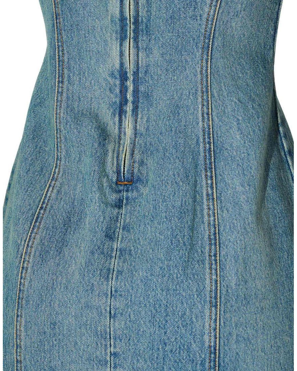 Dr. Denim Blue Calista Sleeveless Rigid Denim Dress