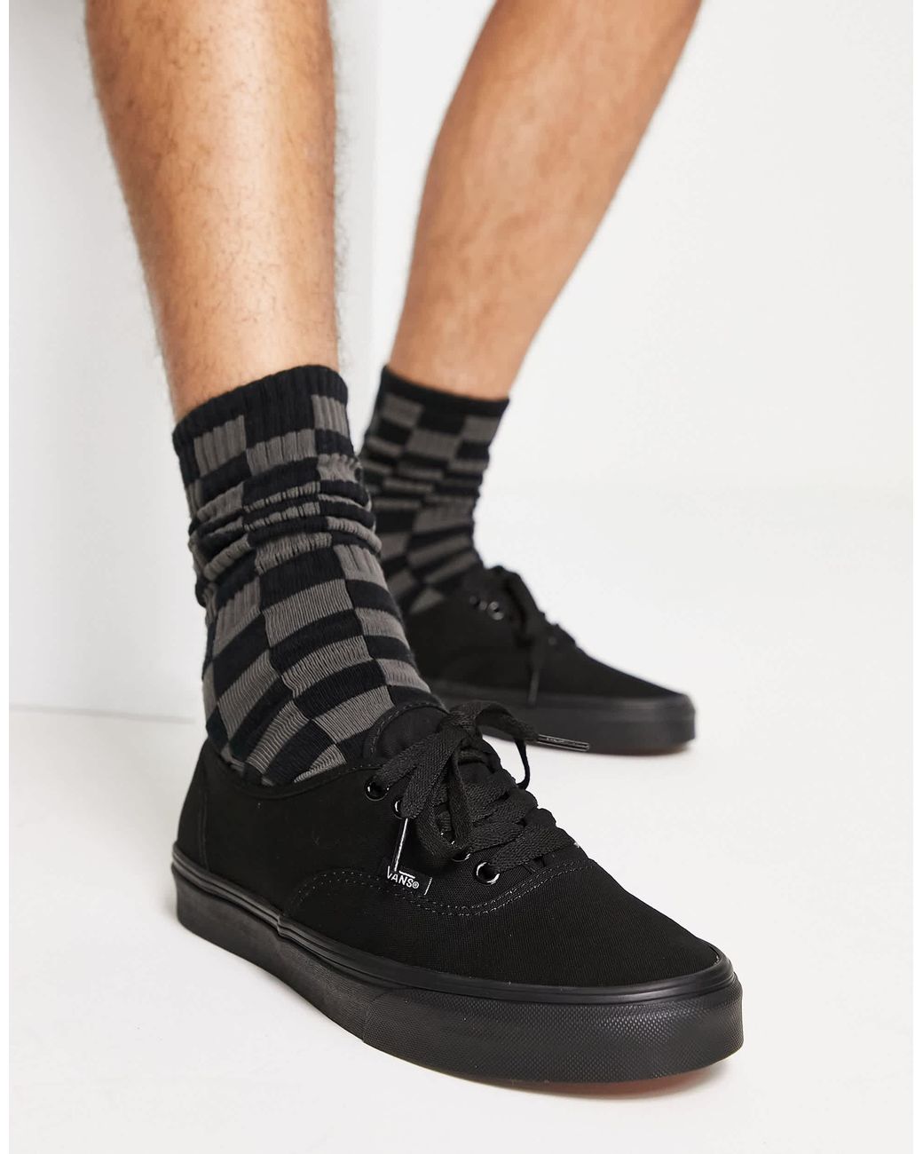 Authentic - baskets - triple Vans pour homme en coloris Black