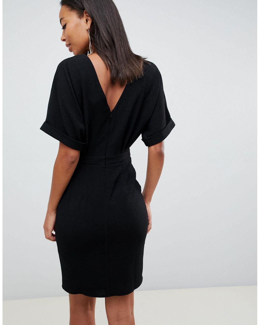 asos design wiggle mini dress