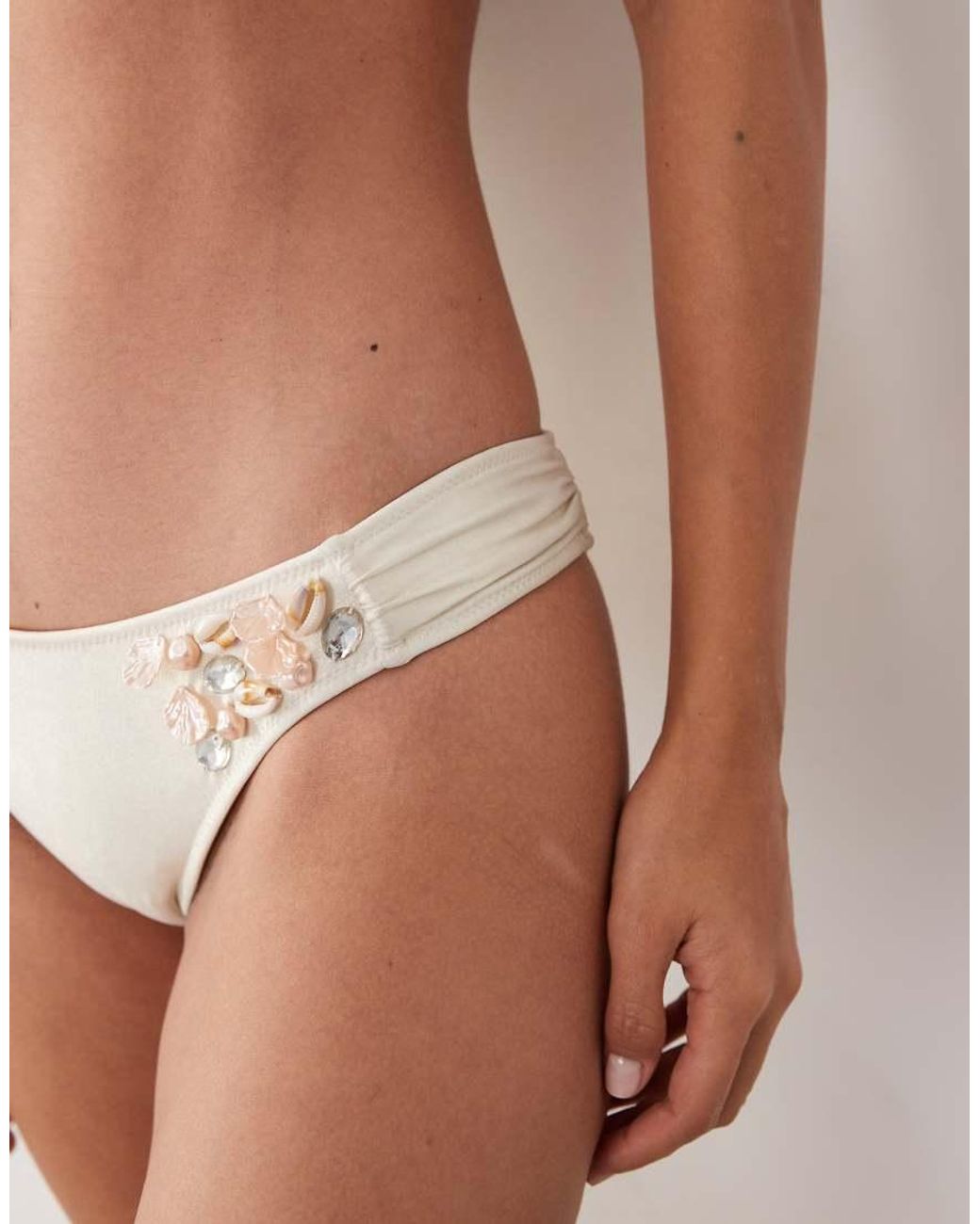 ASOS Parelmoeren Bikinislip in het Brown
