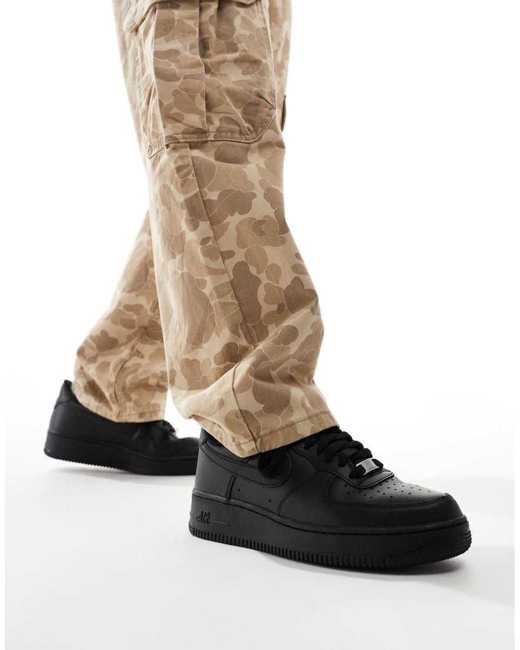 Nike Black Air Force 1 '07 Trainers for men
