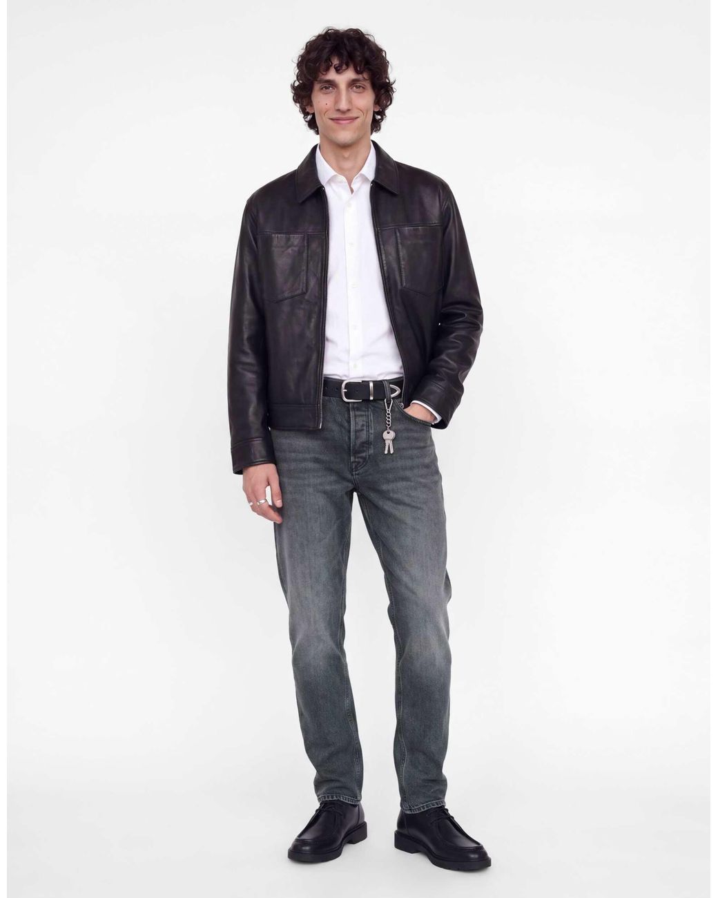 Jack & Jones Clark jeans im tapered fit mit mittlerer leibhöhe aus em denim in Blue für Herren