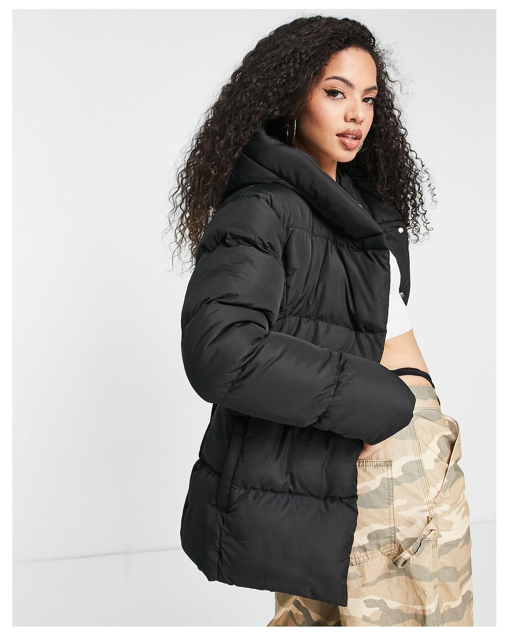 threadbare stanley belted puffer coat