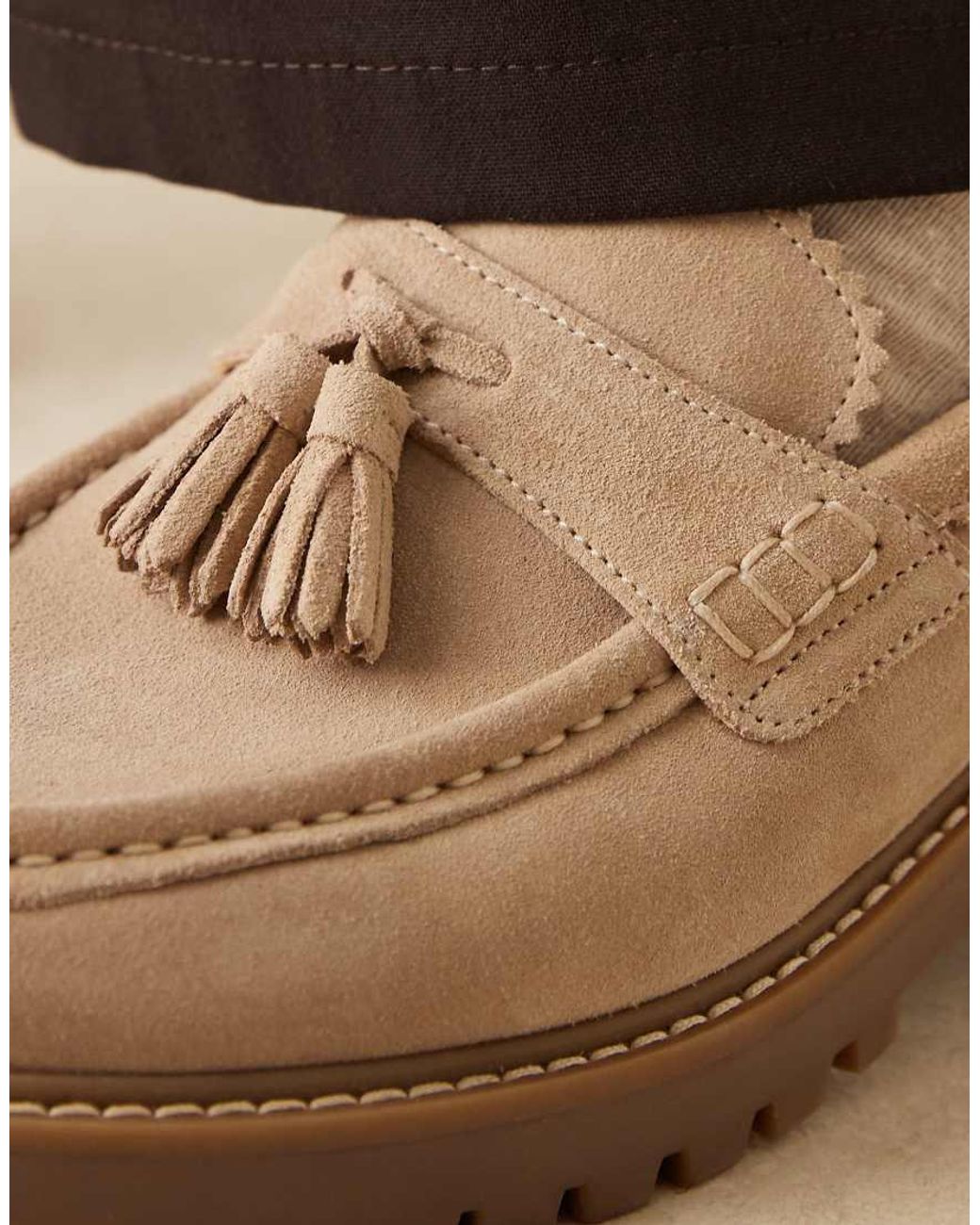 Walk London Brown Sean Tassel Loafer for men