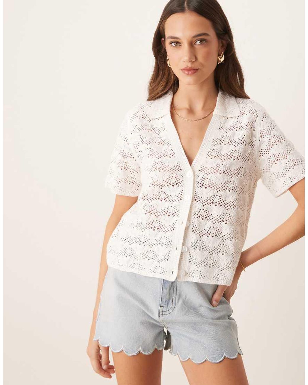 Abercrombie & Fitch Natural Relaxed Textured Polo Shirt